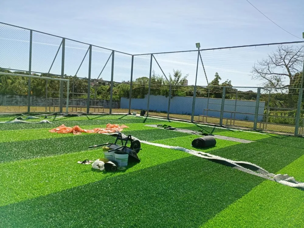 🏟️Areninha Tonicão recebe gramado sintético novo 