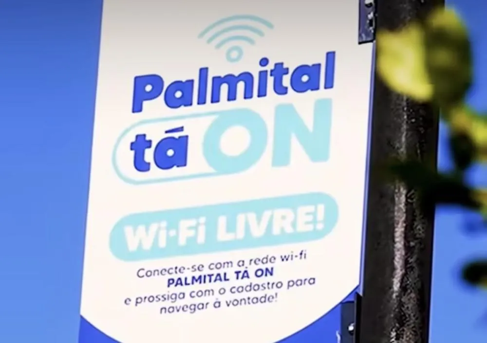 📍PALMITAL | 📶 “Tá On”: O Wi-Fi que é mais que um sinal, é um direito! 🚀