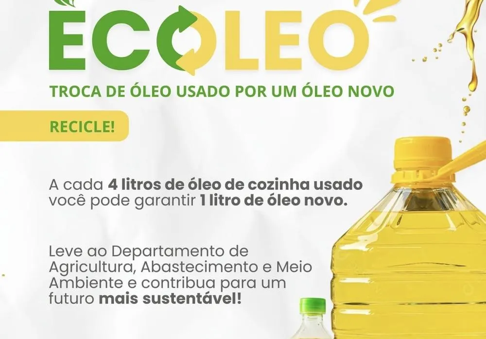 📍CRUZÁLIA | Programa sustentável troca óleo usado por óleo novo 