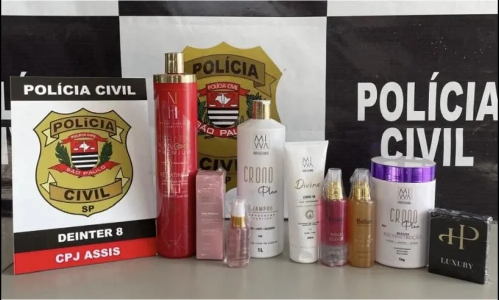 🛑 Fábrica clandestina de cosméticos da marca Cosmonew é interditada em Assis