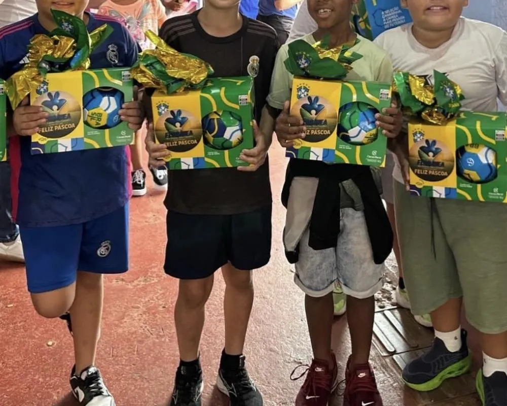🍫Prefeitura de Florínea distribui ovos da Cacau Show para alunos da rede pública 